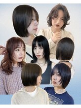 【 yukari 】ぷつっとボブ、周りと差をつけるフェイスレイヤー、透明感カラーは私にお任せください！◎