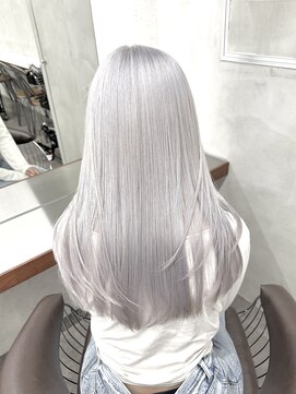 ニコ トウキョウ 渋谷(nico TOKYO) ホワイトシルバー/髪質改善/ダブルカラー/ケアブリーチ/20代