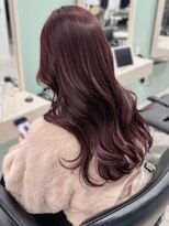 イロウ 天神大名店(IROW)&nbsp;ピンクアッシュカラー　暖色系　フェミニンロング【天神大名】