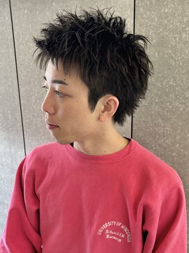 ニアウ 太田店(Niau) スパイキーショートツイストスパイラルパーマメンズパーマ群馬