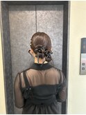 ツインがかわいい＊タイトアレンジ.お団子ヘア/結婚式.お呼ばれ