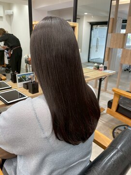 クラン(Chlan) 艶髪ストレートナチュラルアッシュブラウン