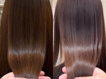 シエル 天神店(CIEL)の写真/『KERASTASE で叶える、本物の艶髪☆』豊富な髪質改善メニューで触れたくなるサラ艶髪に◎【天神/大名】