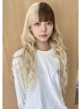 ヘアーガーデン シュシュ(hair garden chou chou)&nbsp;【salon workスタイル】ブロンド&フロントブロックcolor