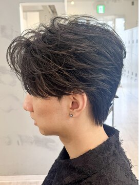 オーシャントーキョー ホワイト 原宿(OCEAN TOKYO WHITE) お客様スタイルナチュラルセンターパートショートウルフ黒髪