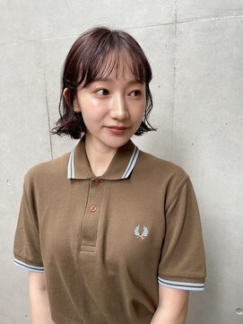 アピッシュ 国分寺(apish) コテ巻き風ボブパーマ