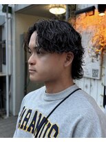 オムファミーユラグ(homme, famille raugh)&nbsp;ウルフ×波巻きスパイラル