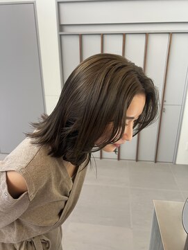 ローレンアオ(LOREN AO) 着物ヘア/大人ガーリー/ダークアッシュ/似合わせカット/栄矢場