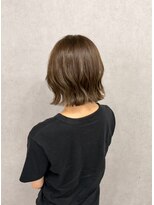フランチェスカドットボブ(francesca.bob)&nbsp;切りっぱなしボブ×オリーブグレージュ