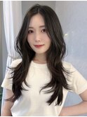 韓国へア/レイヤー/顔周り/ボブ/透明感カラー/縮毛矯正