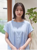 【こなれ感UP】外はねボブ×透明感カラー