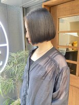 ウィーク 梅田(UiiC)&nbsp;◆モードなミニボブ×暗めアッシュ/uiicumeda白井舞美◆