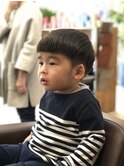 お客様スタイル 男の子2歳 キッズマッシュルームカット 宮下担当