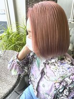 ガルボ ヘアー(garbo hair) #ガルボヘアー 前回 #バレイヤージュ からの #コーラルピンク