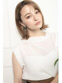 外ハネりっぱなしボブ　髪質改善　イルミナカラー