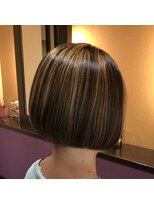サロンエヌズ(salon Nz)&nbsp;ミニボブ＋全体☆ハイライト