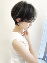 アンド ストーリーズ(&STORIES)&nbsp;耳掛けショート/黒髪/小顔カット/マッシュショート/ハイライト