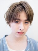 小顔センターパート/ショコラベージュ