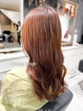 スイート ヘアデザイン(Suite HAIR DESIGN) オレンジカラー ハイライト ミディアム