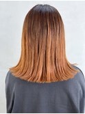 オレンジグラデーション_外ハネボブセクションカラー_ba383341