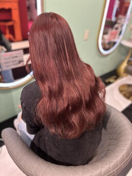 ルフレ 新宿本店1st(Reflet) チェリーピンク×プルエクステ