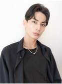 アッシュブラック/マッシュパーマ/刈り上げ/ツーブロック