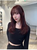 ミディアムレイヤー韓国ヘア　kanon