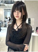 mayu指名で叶う//韓国風ロングレイヤーウルフハッシュカット