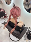 ツイン編みおろし