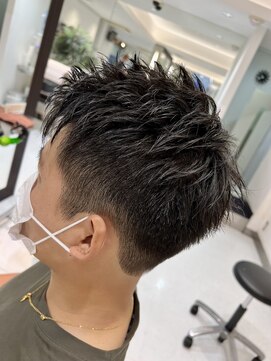 イメージア ボーノ相模大野店(IMAGE-A) 【爽やか好印象】束感ショート メンズ ショート 刈り上げ