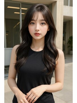 カノイ 銀座中央通り(KANOI) 「艶感ロング×シースルーバング」