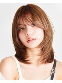 【La fith】オリーブベージュ×顔回りレイヤー