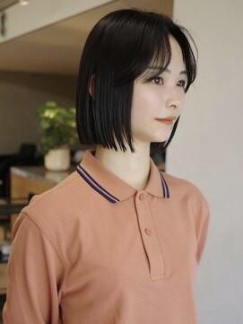 スク(SUKU) ナチュラルボブ×透明感カラー