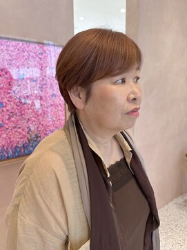 オン キャナルシティ博多前店(on) 【哉汰】マニュシュショート/テラコッタブラウン/白髪ぼかし40代