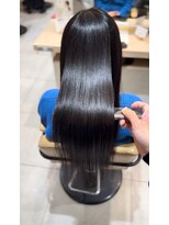 アース 溝の口店(HAIR&MAKE EARTH) 縮毛矯正ロング♪髪質改善ストレート髪質改善ココアベージュ