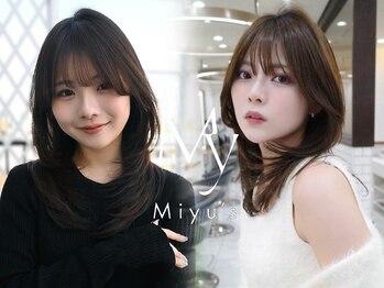 Miyu's 表参道　ブリーチなしダブルカラー／レイヤーカット／ハイライト【ミユーズ】