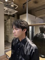 メンズココ メンズパーマ 韓国ヘア 日本橋店(MENS COCO)&nbsp;シースルーセンターパート フェザーパーマ