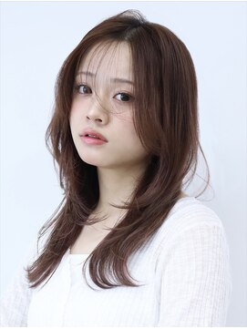 大人可愛いセミロング