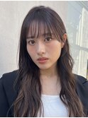 韓国風シースルーロングレイヤー