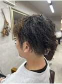 メンズツイストパーマ/2ブロック