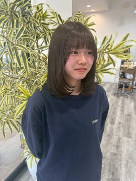 サロンド ベレーザ トータ(salao de beleza tota) 顔周りレイヤー×olive beige♪