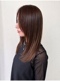 大人美髪ストレート×ナチュラルレイヤー