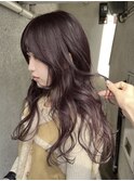 ブリーチなし秋カラーラベンダーベージュピンクカシスラベンダー