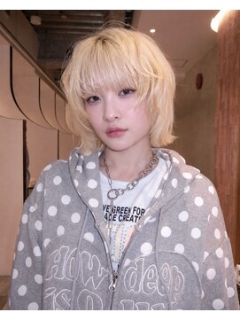 ソレイユトウキョウシブヤ(SOLEIL TOKYO shibuya) 海外ガール風ハイトーンミニボブ