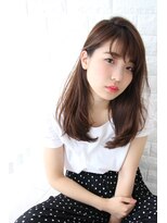 ビームズ ヘアー ブラン(Bee ms HAIR Blanc+)&nbsp;ビームズヘアー　ナチュラル　セミロング　アッシュベージュ