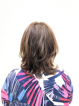 クオリス 上福岡店(QUALIS) ウルフレイヤー/前上がり/オレンジカラー/くびれヘア/30代40代