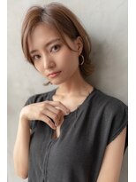 オースティン 流山おおたかの森(AUSTIN)&nbsp;大人かわいい前髪セシルカットココアブラウンフリンジウェーブ