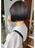 ミニボブ×ラベンダーグレージュ