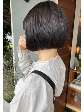 ヘア プロデュース キュオン(hair produce CUEON.) ミニボブ×ラベンダーグレージュ