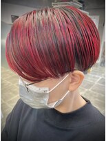 キャラ シャローネ 池袋(Chara Chalone)&nbsp;資生堂カラーミューズ/ハイライトショートマッシュ/レッド/赤